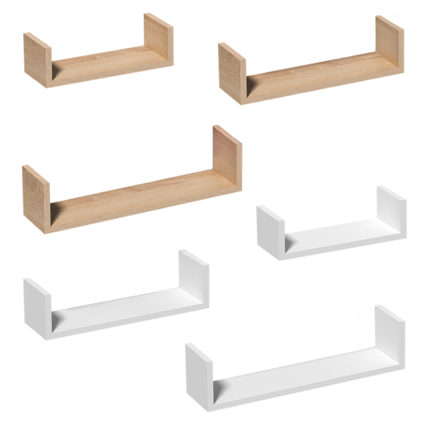 Set zidnih polica U-shape