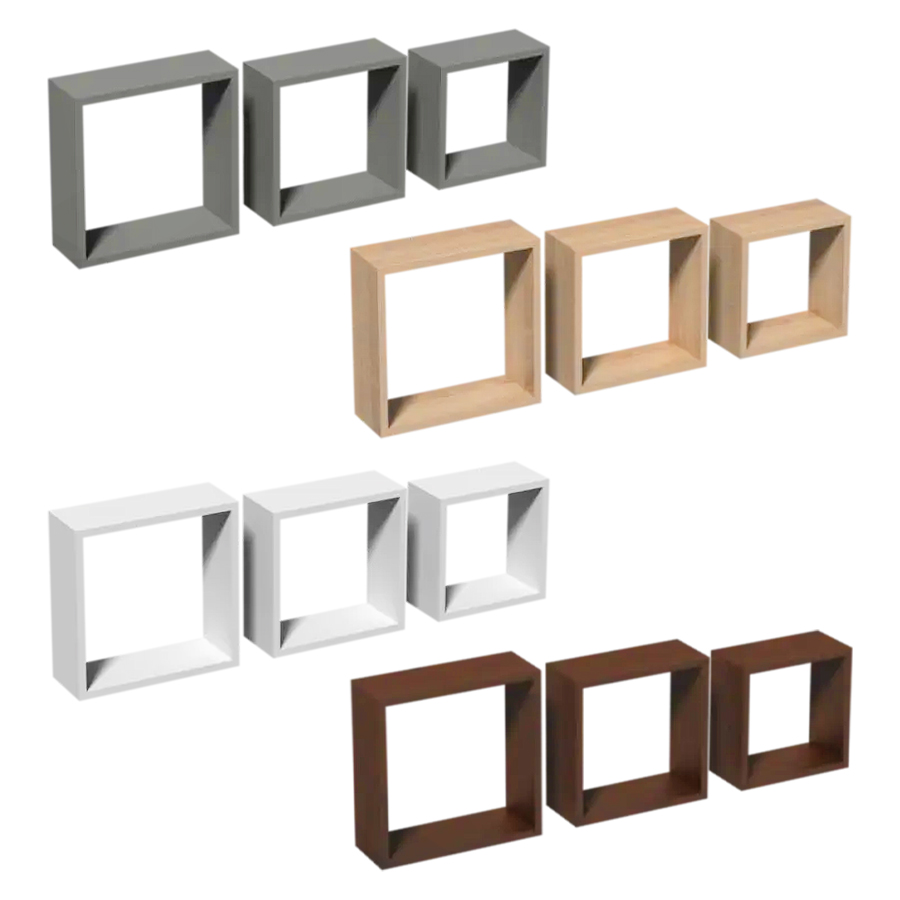 Set zidnih polica kvadrat