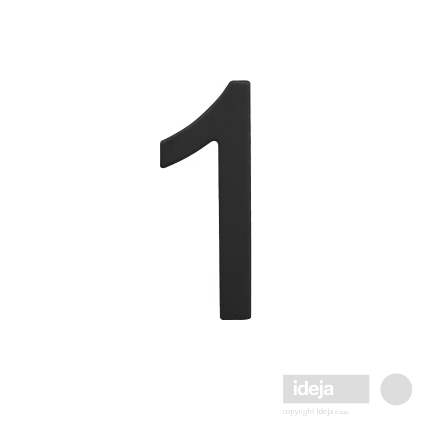 Broj inox crni — 1