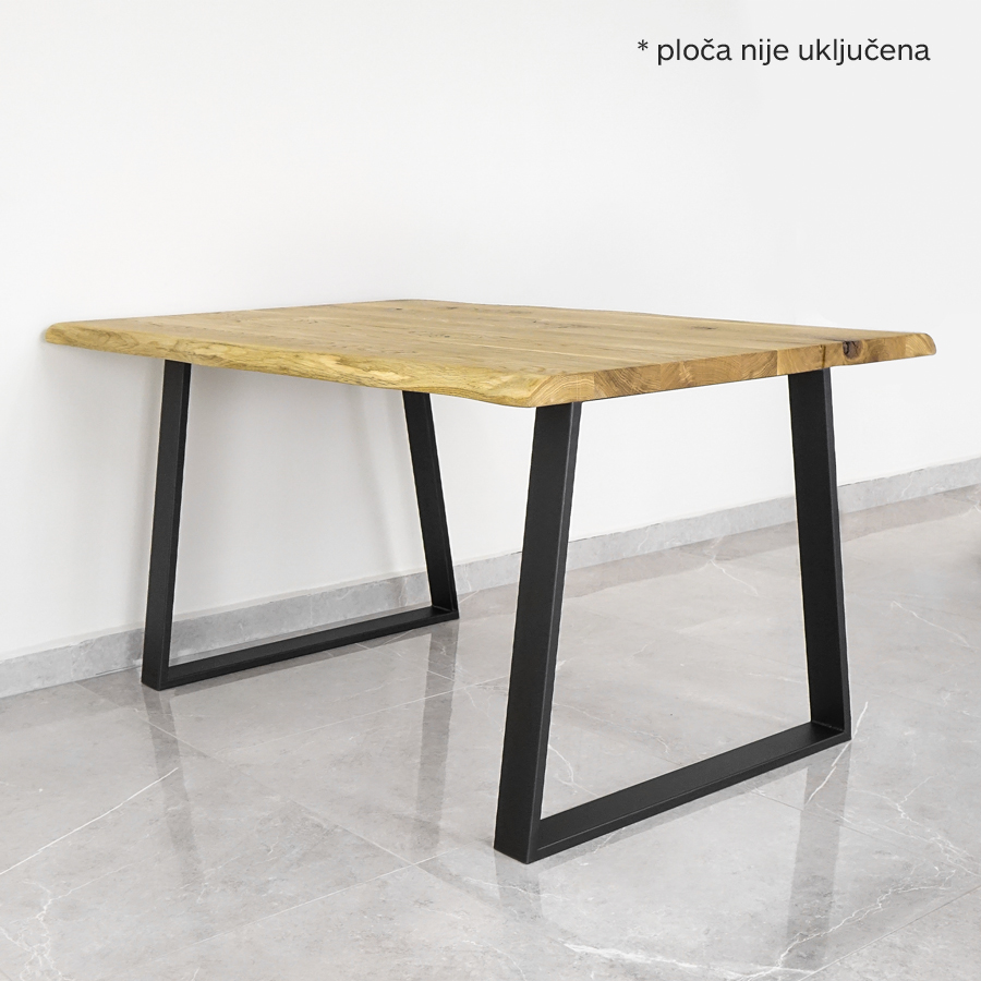 Noga za stol Trapeze crna