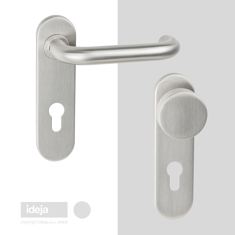 Kvaka - kugla Real inox štit cilindar