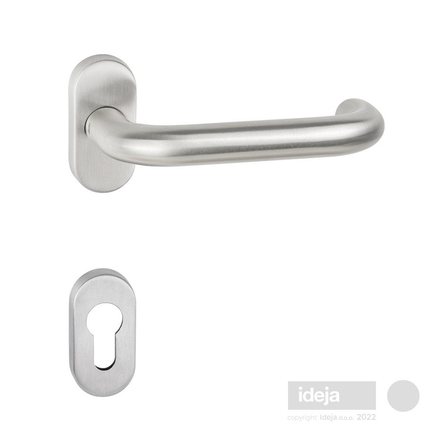 Kvaka Real inox ovalna rozeta