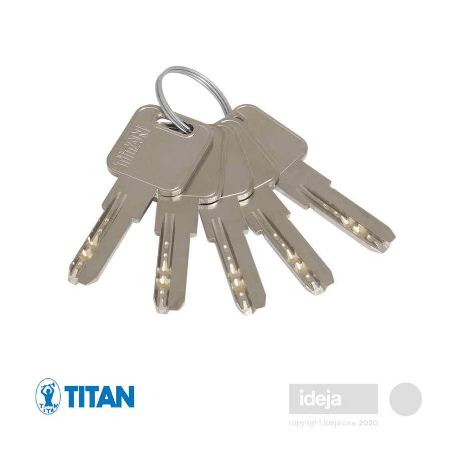 Ključ za cilindar Titan K5 PLUS