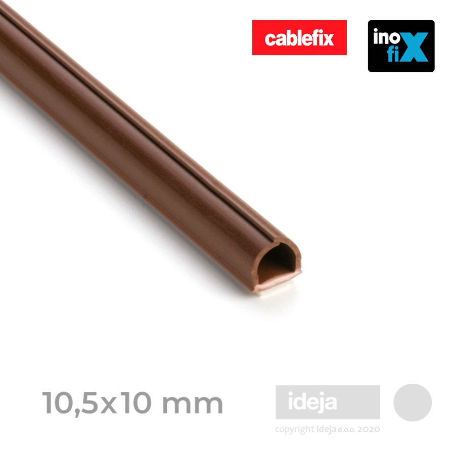 Kanalica Cablefix samoljepljiva savitljiva smeđa